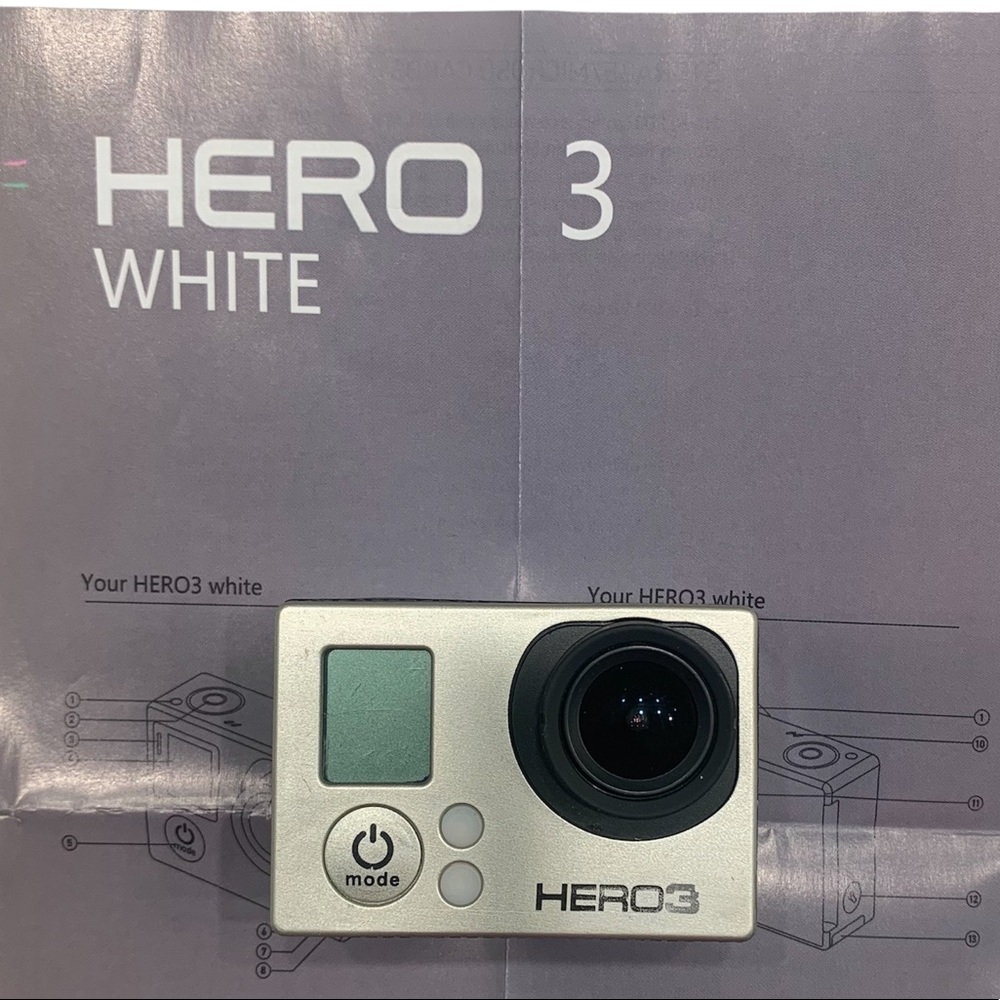 GOPRO Hero 3 White Edition Action Camera plus Accessories including 16gb SD Card